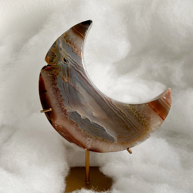 Mezzaluna in Agata naturale